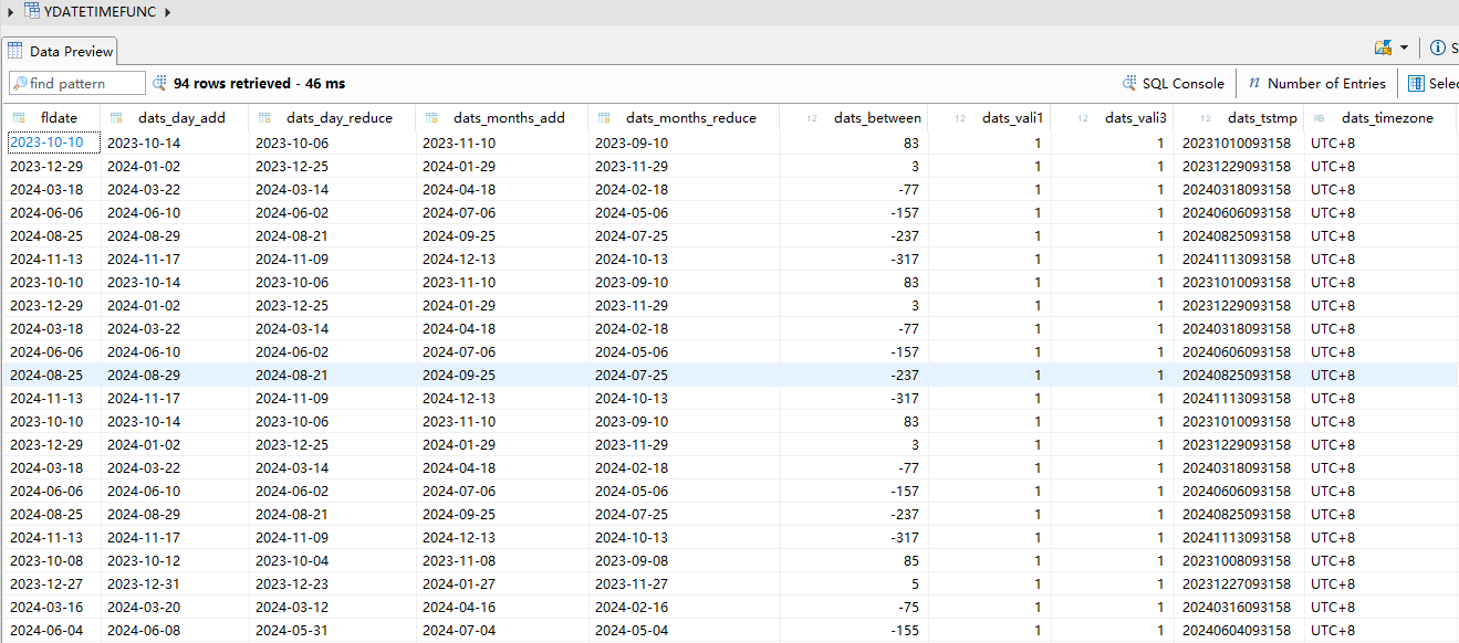 48.日期函数CDS结果截图