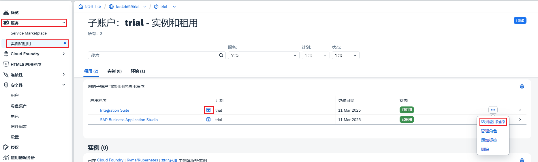12.实例和租用界面